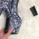 Hella Heels Classique Shoe Protector - Clear (Black back)-Hella Heels-Pole Junkie