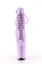 Pleaser USA Flamingo-1020 8inch Pleaser Boots - Patent Lavender-Pleaser USA-Pole Junkie