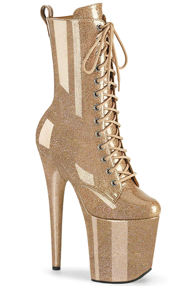 Pleaser flamingo 2025 rose gold