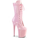 Pleaser USA Flamingo-1050 8inch Pleaser Boots - Patent Baby Pink-Pleaser USA-Pole Junkie