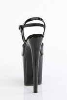 Pleaser USA Flamingo-809GP 8inch Pleasers - Black Glitter-Pleaser USA-Pole Junkie