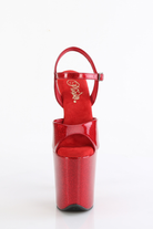 Pleaser USA Flamingo-809GP 8inch Pleasers - Ruby Glitter-Pleaser USA-Pole Junkie