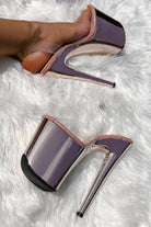 Hella Heels Classic Gloss 8inch Stilettos - Sienna Rose Gold-Hella Heels-Pole Junkie