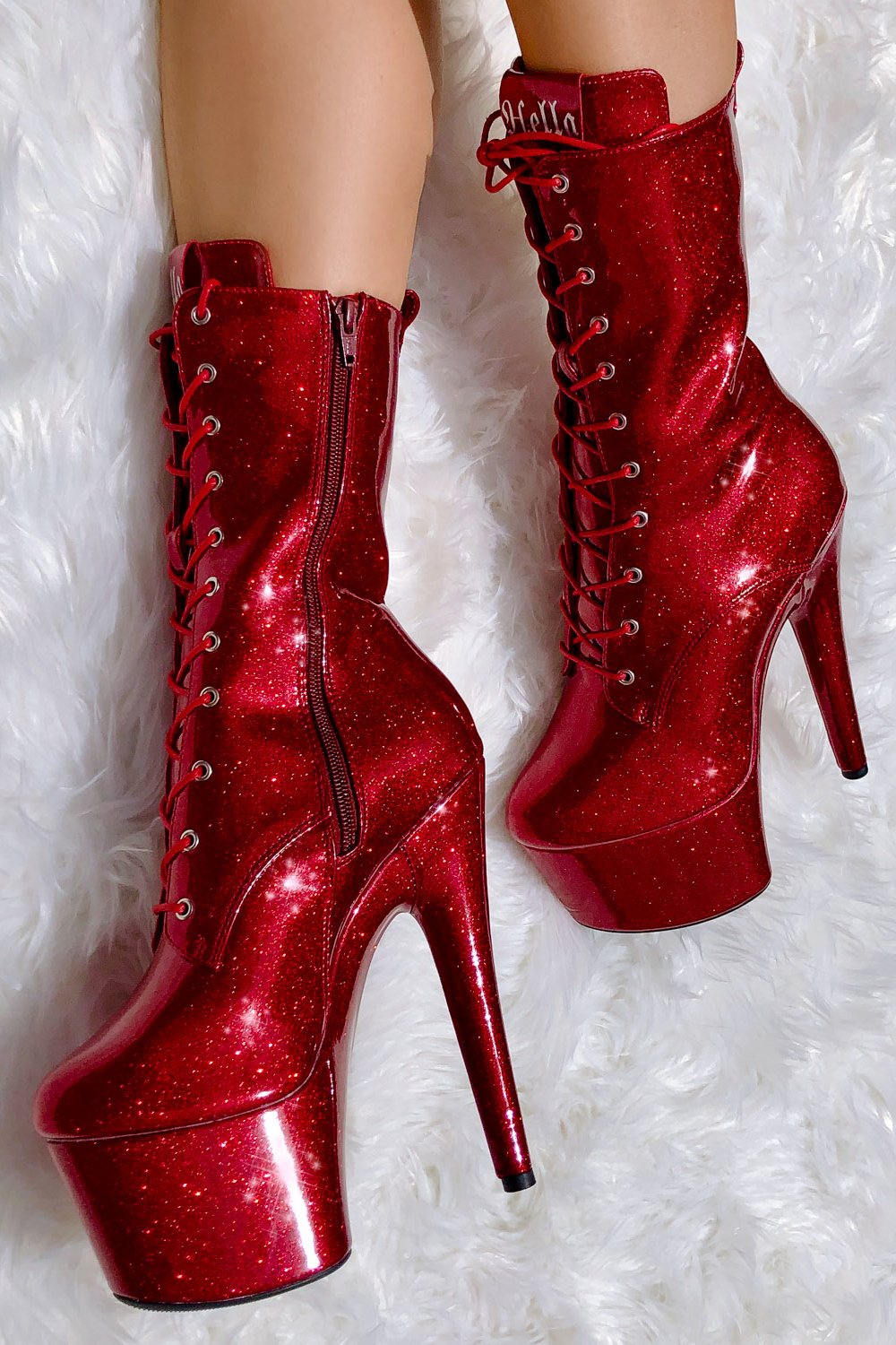 Hella Heels The Glitterati 7inch Boots - Kansass-Hella Heels-Pole Junkie