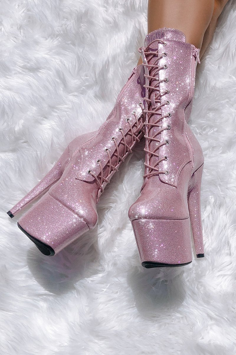 Hella Heels The Glitterati 7inch Boots - Sugarbaby-Hella Heels-Pole Junkie