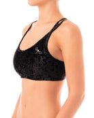 Dragonfly Velvet Nicole Top - Black-Dragonfly-Pole Junkie
