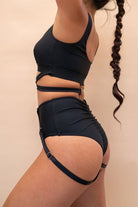 Lunalae Kehlani High Waist Bottoms - Recycled Black-Lunalae-Pole Junkie