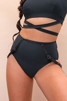 Lunalae Kehlani High Waist Bottoms - Recycled Black-Lunalae-Pole Junkie