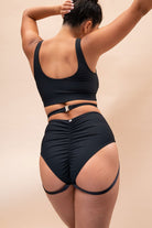 Lunalae Kehlani High Waist Bottoms - Recycled Black-Lunalae-Pole Junkie