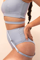 Lunalae Kehlani High Waist Bottoms - Recycled Grey-Lunalae-Pole Junkie