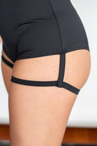 Lunalae Zena Garter Overall Sling Bottoms - Black-Lunalae-Pole Junkie