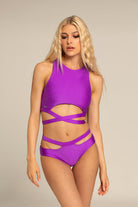 Paradise Chick Miami Wrap Top - Grape-Paradise Chick-Pole Junkie