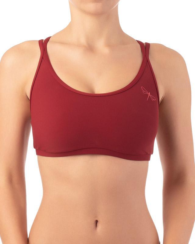 Dragonfly Nicole Top - Burgundy-Dragonfly-Pole Junkie