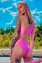 Pole Addict Mesmerized Bottom - Neon Pink-Pole Addict-Pole Junkie