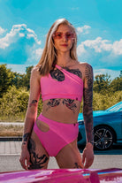 Pole Addict Mesmerized Top - Neon Pink-Pole Addict-Pole Junkie