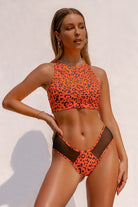 Creatures of XIX Nyx SAFARI Top - Orange Cheetah-Creatures of XIX-Pole Junkie
