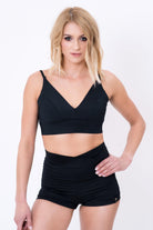 Pole Addict Kopia Basic High Waisted Shorts - Black-Pole Addict-Pole Junkie