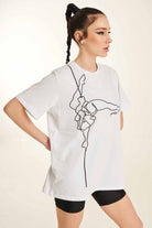 Paradise Chick Supreme Poledancer T-shirt - White-Paradise Chick-Pole Junkie