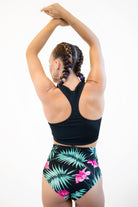 Pole Addict High Waisted Shorts - Exotic Flower-Pole Addict-Pole Junkie