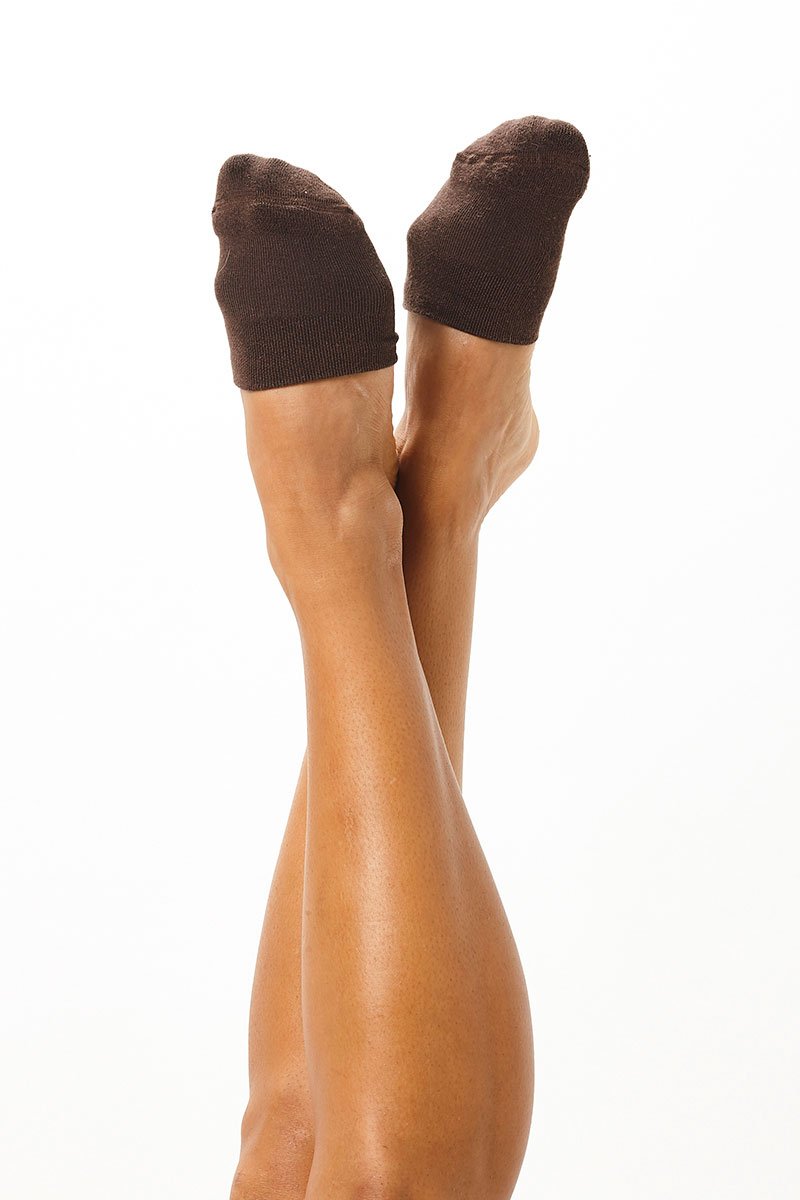 Rolling Contemporary Dance Socks - Chocolate-Rolling-Pole Junkie