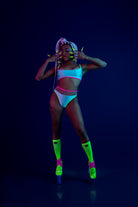 Rolling Fluro Ankle Cuff - Neon Pink-Rolling-Pole Junkie