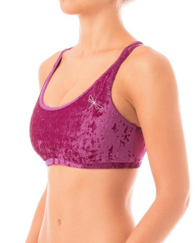 Dragonfly Velvet Nicole Top - Ruby-Dragonfly-Pole Junkie