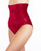 Dragonfly Velvet Betty High-Waisted Shorts - Red-Dragonfly-Pole Junkie
